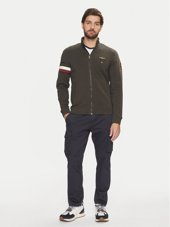 Aeronautica Militare Aeronautica Militare Džemperis 242FE1871F439 Chaki Regular Fit