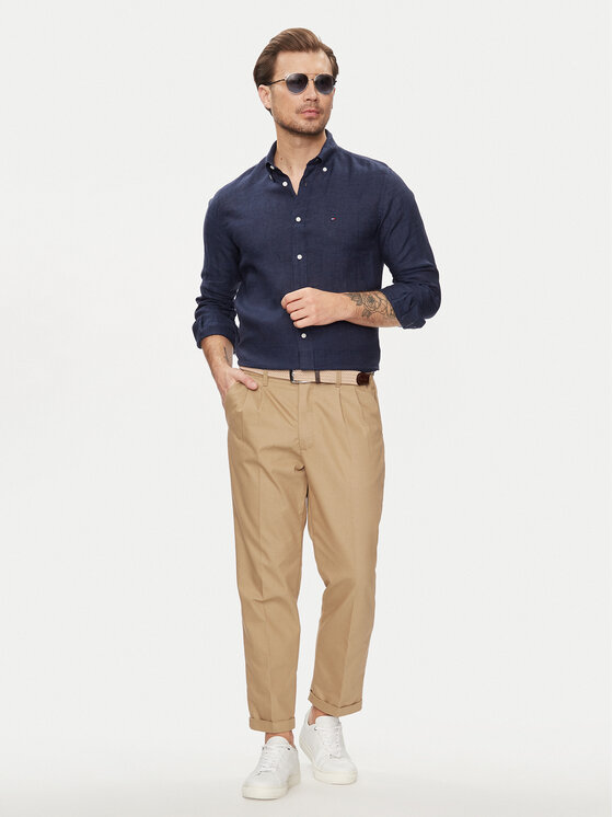 Tommy Hilfiger Tommy Hilfiger Košeľa MW0MW34602 Tmavomodrá Regular Fit
