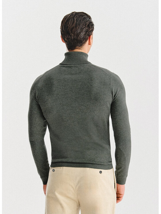 Pako Lorente Pako Lorente Sweter P25WN-2X-032 Zielony Classic Fit