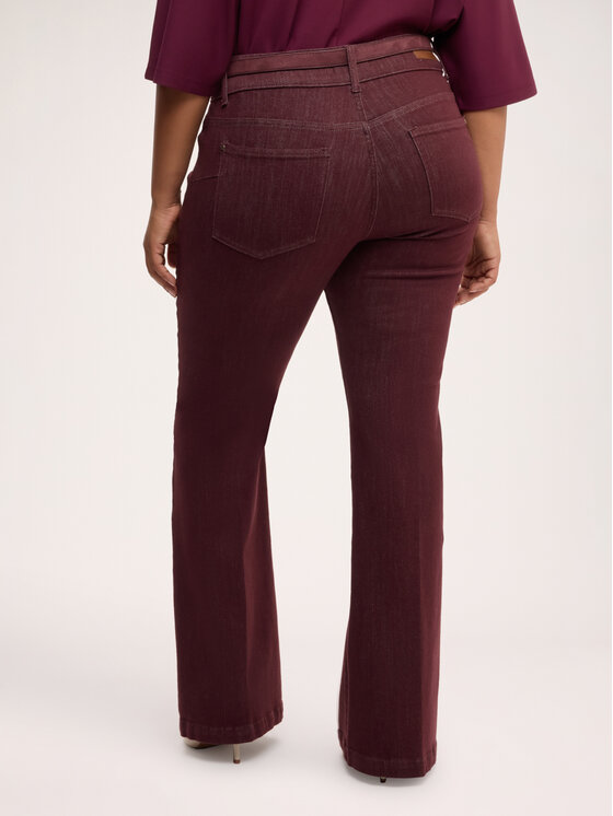Fiorella Rubino Fiorella Rubino Jeans P481T005406N036 Bordeaux Flare Fit
