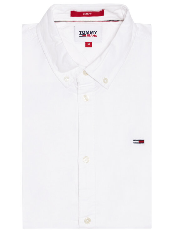 Tommy Jeans Tommy Jeans Cămașă Oxford DM0DM09594 Alb Slim Fit