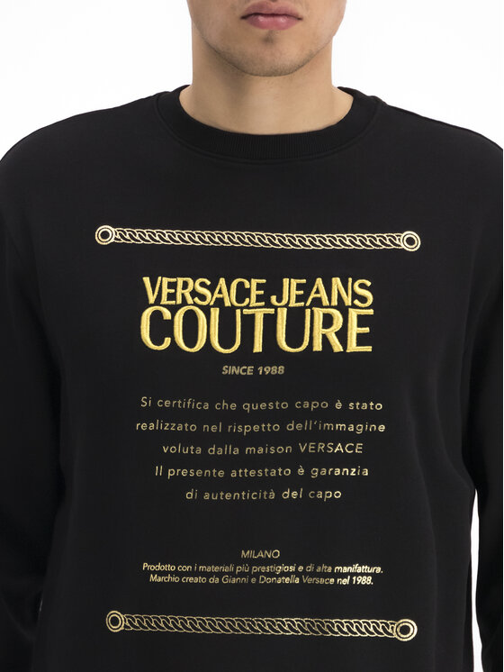 Versace Jeans Couture Versace Jeans Couture Džemperis B7GUA7FN Juoda Regular Fit
