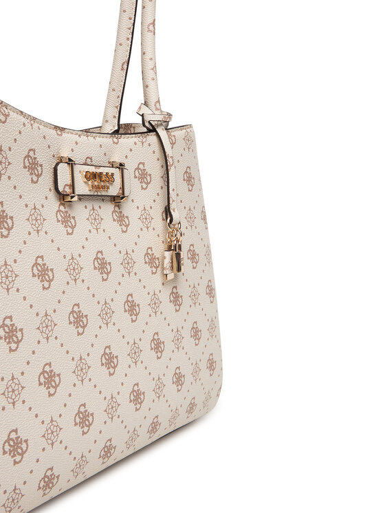 Guess Guess Táska Carrie Logo HWGP98 98220 Ekru