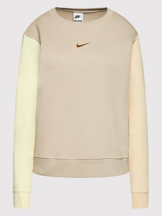 Nike Nike Bluza Swoosh DJ4411 Beżowy Loose Fit