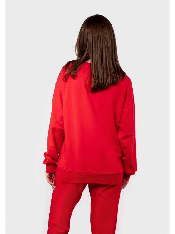 DKaren Sport DKaren Sport Bluza D-K-B2 Czerwony Classic Fit