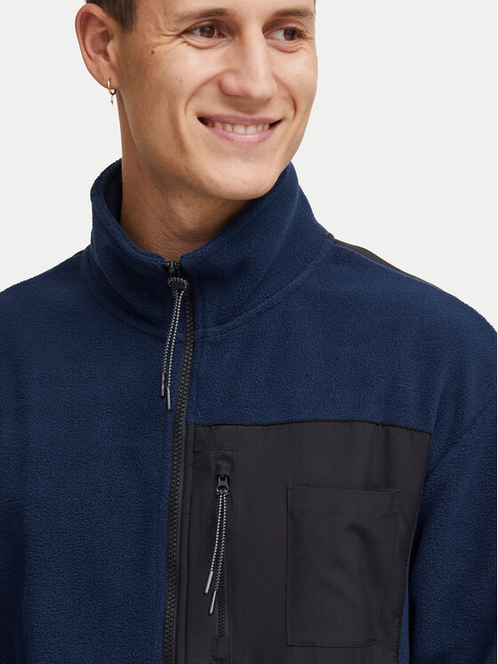 Blend Blend Polár kabát 20715834 Sötétkék Regular Fit