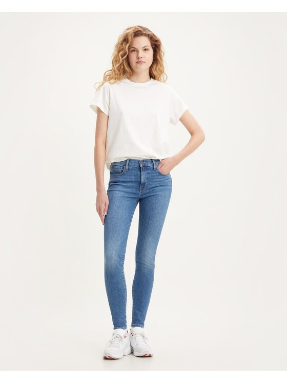 Levi's® Levi's® Jeansy Hirise Super Skinny Who Said Niebieski Regular Fit