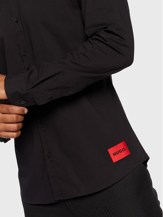 HUGO Hugo Košile Ero3-W 50475687 Černá Extra Slim Fit