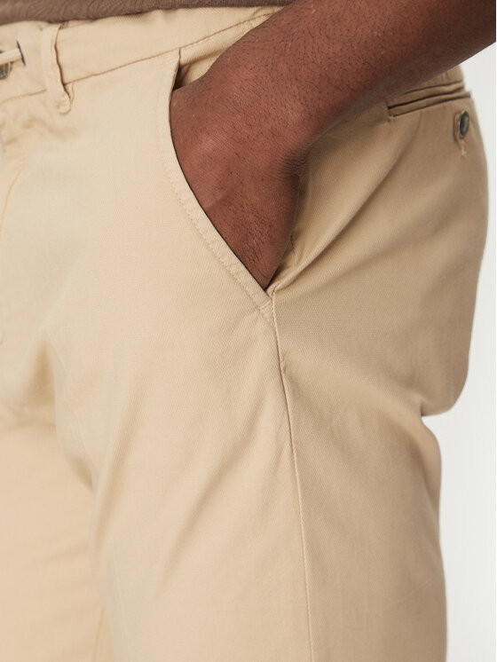 Guess Guess Bavlnené nohavice M5RB51 WGXW1 Béžová Regular Fit