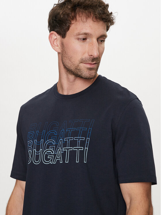 Bugatti Bugatti T-shirt 8350 55042A Blu scuro Modern Fit
