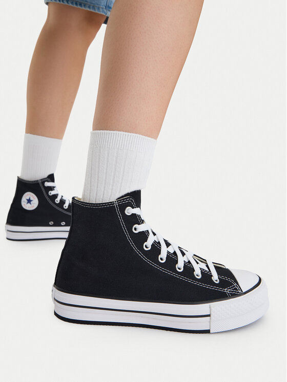 Converse Converse Tenisice Chuck Taylor All Star Eva Lift Hi 272855C Crna