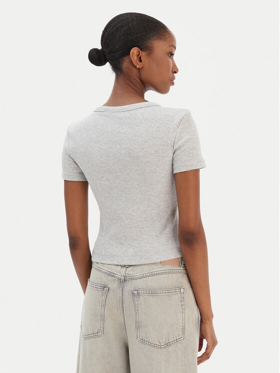 Guess Guess Тишърт W6RI22 KA0H1 Сив Slim Fit