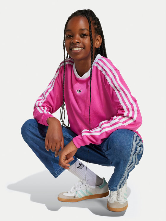 adidas adidas Bluza Jaquard JW2845 Roza Loose Fit