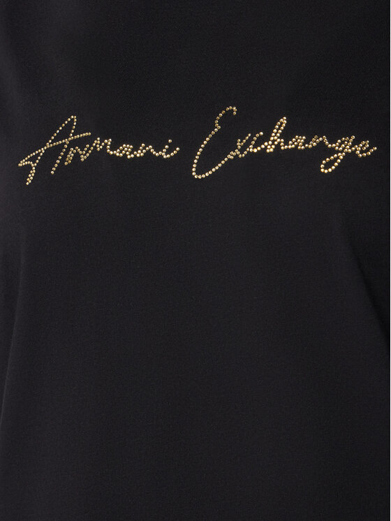 Armani Exchange Armani Exchange T-Shirt XW001457 AF10356 MC021 Czarny Regular Fit