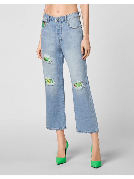 PHILIPP PLEIN PHILIPP PLEIN Jeansy 6475 Błękitny Loose Fit