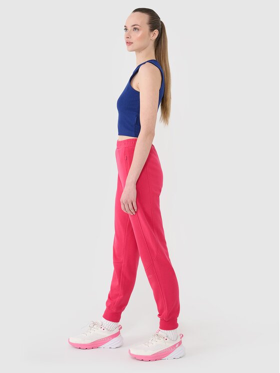 4F 4F Jogger nohavice 4FRSS25TTROF1398-54S Ružová Regular Fit