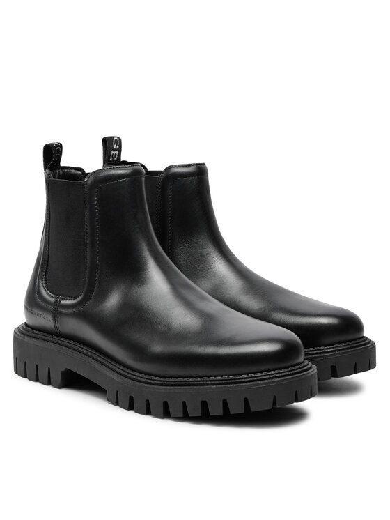 Tommy Hilfiger Tommy Hilfiger Боти тип челси Chunky FM0FM05197 Черен