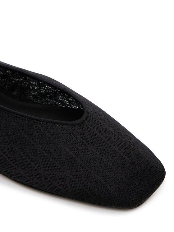 Calvin Klein Calvin Klein Ballerine Square Ballerina Aop Mesh HW0HW02937 Nero