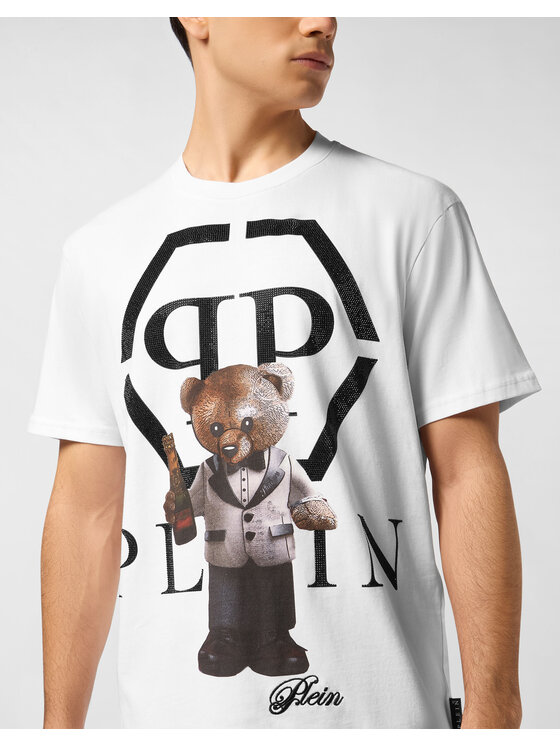 PHILIPP PLEIN PHILIPP PLEIN T-Shirt 27069 Biały Regular Fit