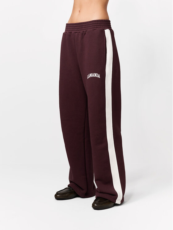 La Mania La Mania Teplákové kalhoty DARLENE Hnědá Basic Fit