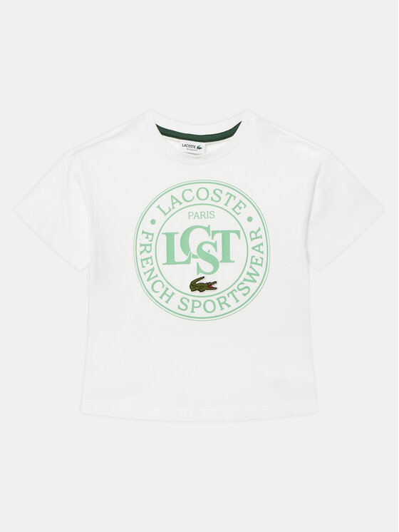 Lacoste Tričko TJ2463 Biela Regular Fit