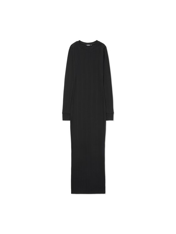 La Mania La Mania Každodenné šaty WILLOW Čierna Classic Fit