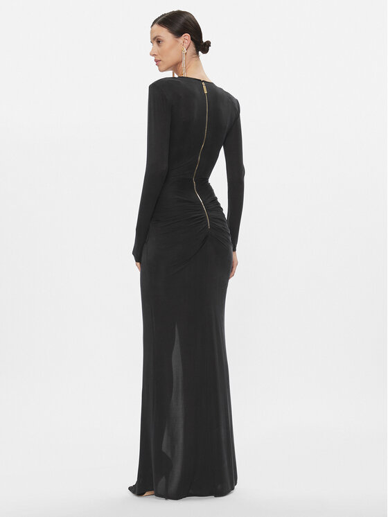 Elisabetta Franchi Elisabetta Franchi Sukienka wieczorowa AB-493-37E2-V720 Czarny Regular Fit