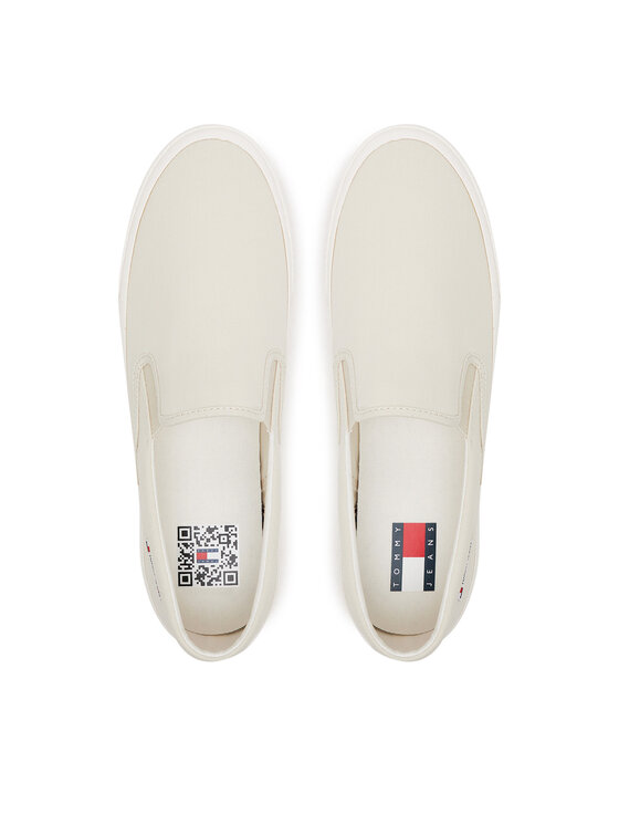 Tommy Jeans Tommy Jeans Teniși Slip On Canvas Color EM0EM01544 Bej