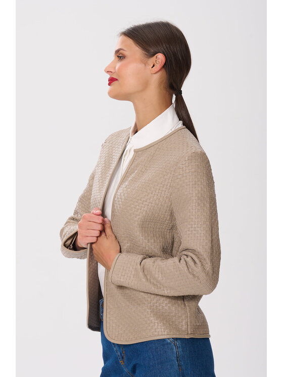 Castellani Castellani Marynarka Serena Beżowy Regular Fit