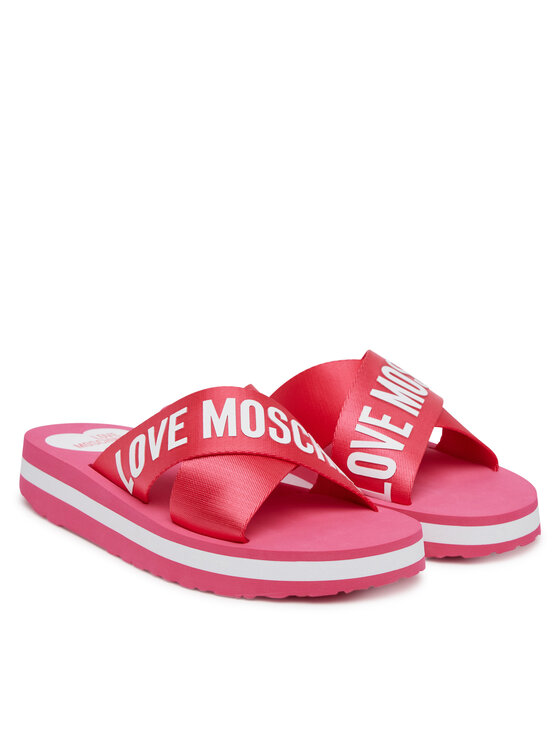 LOVE MOSCHINO LOVE MOSCHINO Şlapi JA28324G0MIX3604 Roz