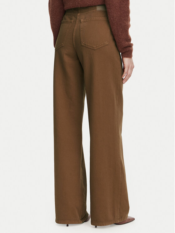Marella Marella Jeansy Zaffo 2623136075 Brązowy ciemny Wide Leg