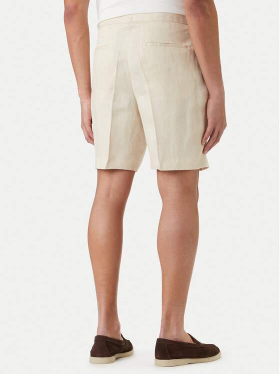 BOSS BOSS Szövet rövidnadrág H-Perin 50561858 Bézs Tapered Fit