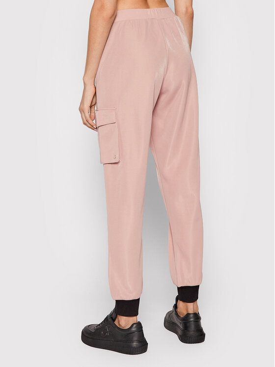 Liu Jo Sport Liu Jo Sport Bavlnené nohavice TF1058 J6241 Ružová Regular Fit