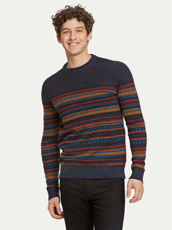 Lindbergh Lindbergh Sweater 30-80042 Sötétkék Slim Fit
