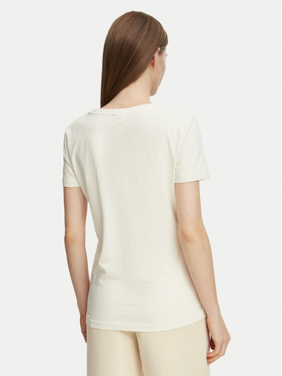 Guess Guess Tričko V6BI19 K6749 Krémová Regular Fit