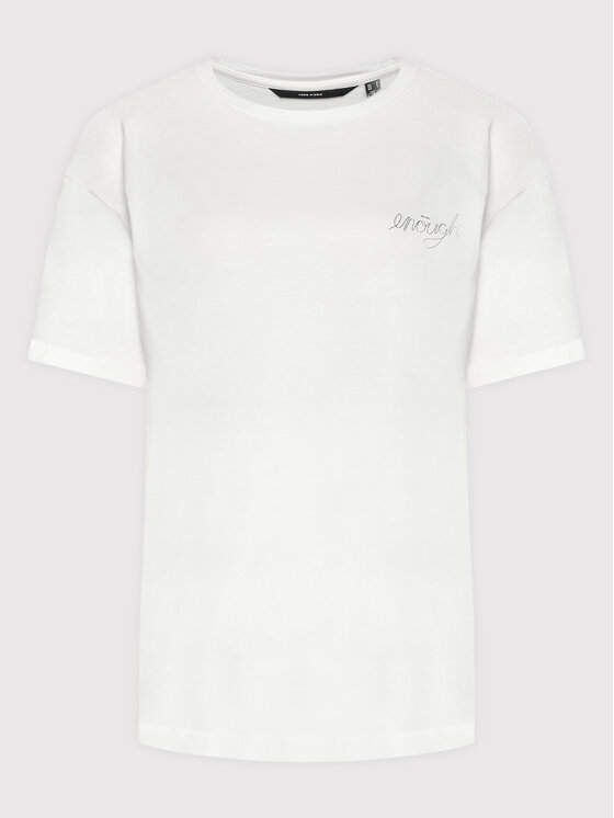 Vero Moda Vero Moda T-Shirt Grocody 10261041 Biały Relaxed Fit