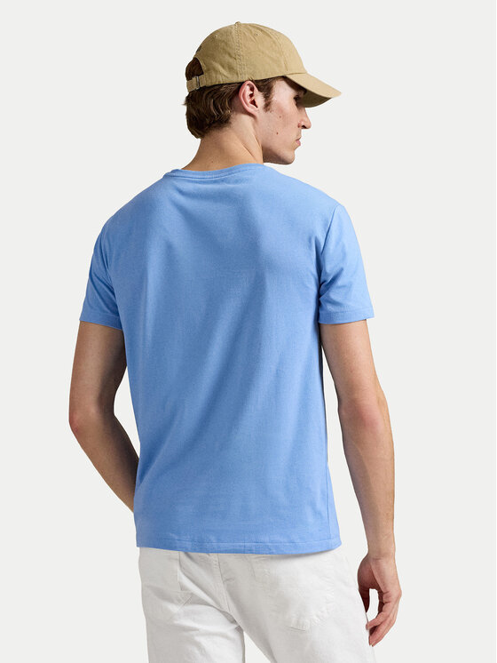 Polo Ralph Lauren Polo Ralph Lauren T-krekls 710671438454 Gaiši zils Custom Slim Fit