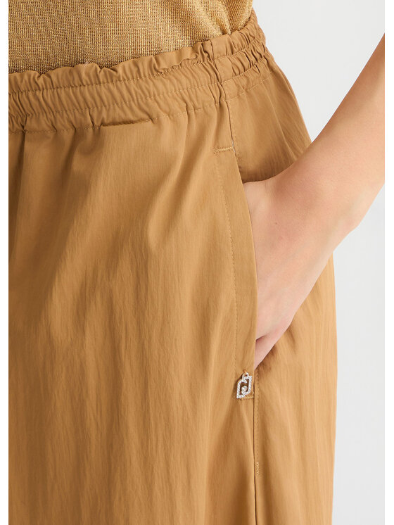 Liu Jo Liu Jo Spodnie materiałowe WA5427T443371320 Beżowy Regular Fit