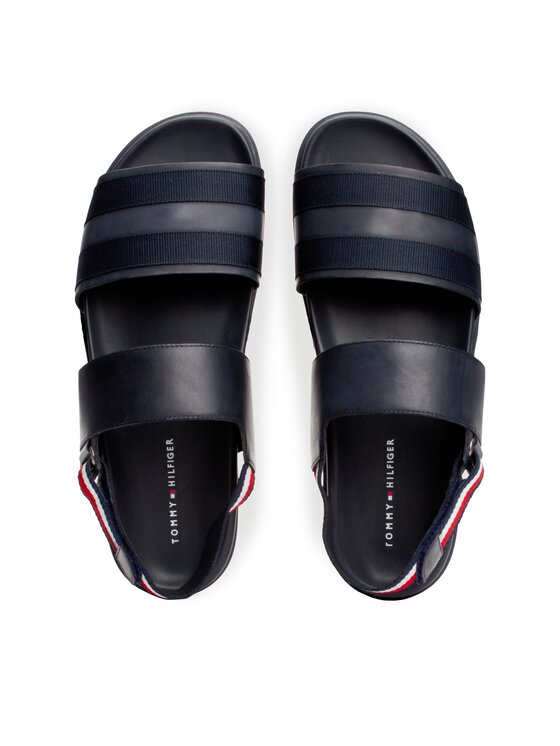 Tommy Hilfiger Tommy Hilfiger Szandál Elevated Hilfiger Strappy Sandal FM0FM05008 Sötétkék