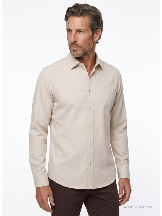Pako Lorente Pako Lorente Koszula P26WF-1X-001 Beżowy Slim Fit
