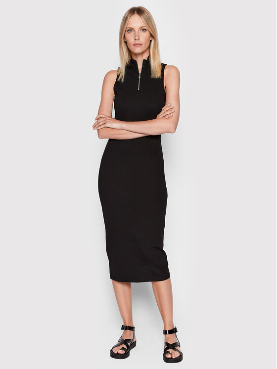 HUGO Hugo Každodenné šaty Nerie 50482713 Čierna Slim Fit
