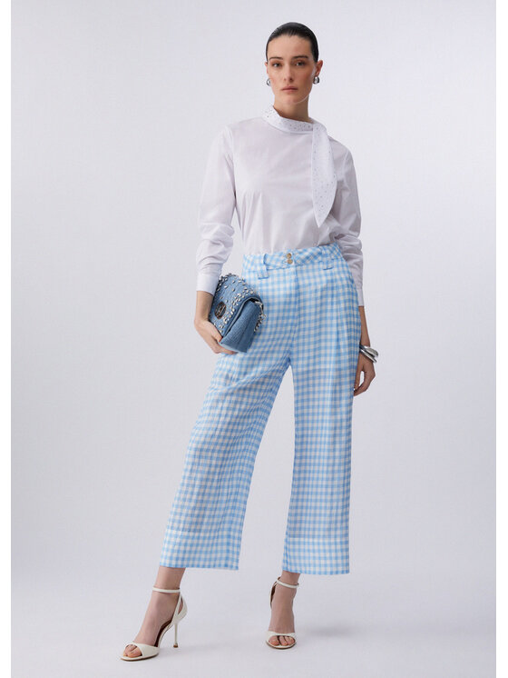 Liu Jo Liu Jo Pantaloni di tessuto WA6303T9426P9242 Blu Regular Fit