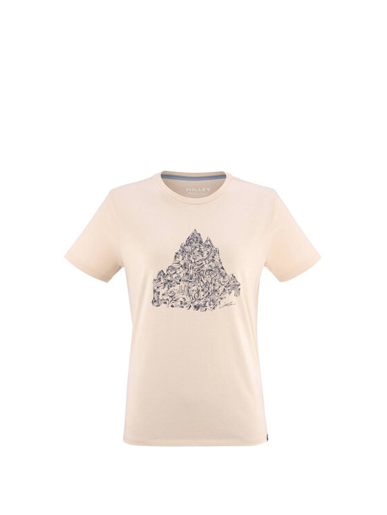 Millet Millet T-Shirt Cimaï Collab Ts Ss W Écru Relaxed Fit