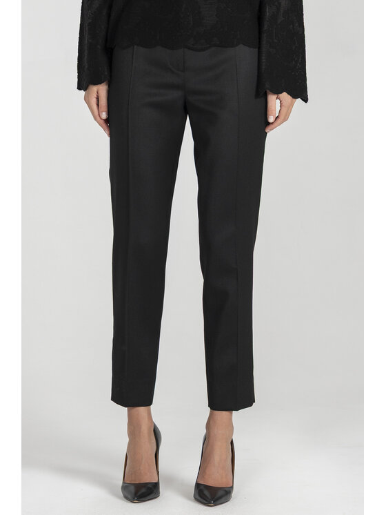 Deni Cler Milano Deni Cler Milano Spodnie materiałowe W-DC-5275-E5-D4-90-1 Czarny Regular Fit