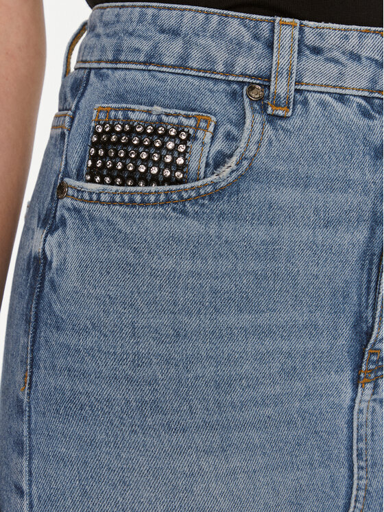 Liu Jo Liu Jo Spódnica jeansowa UF3169 D4861 Niebieski Regular Fit