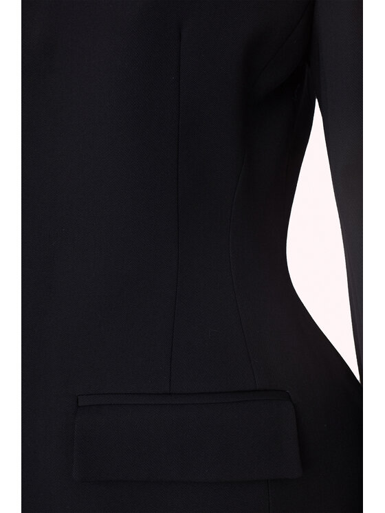 Epuzer Epuzer Marynarka Peplum wool Czarny Standard Fit