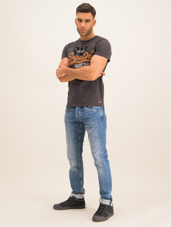 Superdry Superdry Футболка Premium Goods Camo M1000106A Сірий Regular Fit