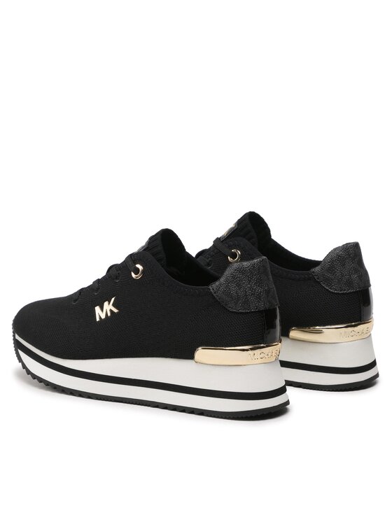 MICHAEL Michael Kors MICHAEL Michael Kors Сникърси Monique Knit Trainer 43F1MQFSBD Черен