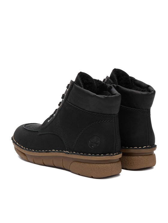 Rieker Rieker Schnürschuhe 73303-00 Schwarz