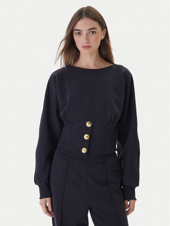 PINKO PINKO Bluză Mantovana 105612 A2TC Bleumarin Regular Fit